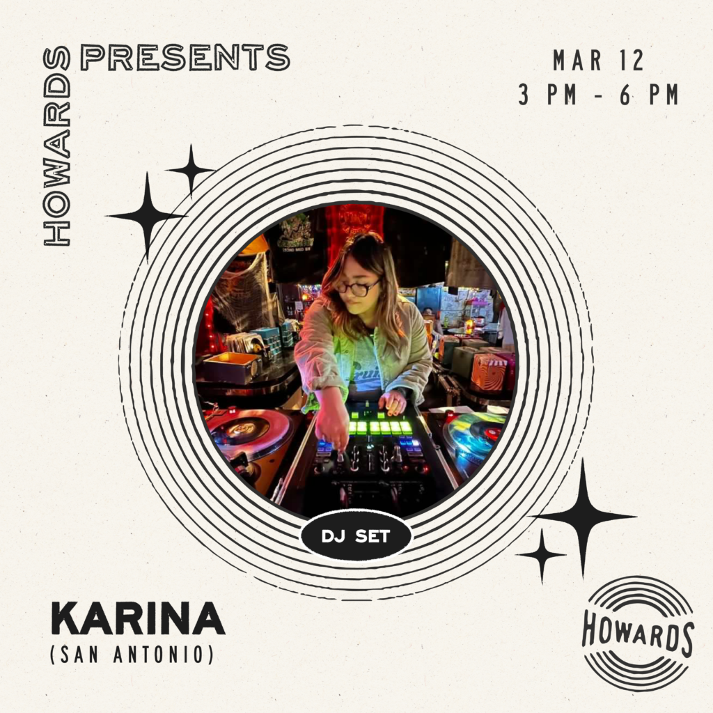 DJ Set – Karina (All Vinyl) - Howards Bar and Club